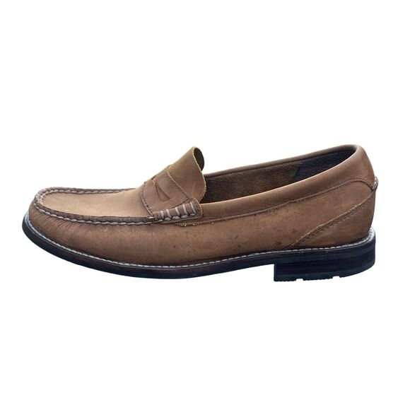 Sperry Top Sider Mens Size 8.5 M Gold Cup Brown Penny Loafer Shoes Collection - Picture 3 of 10